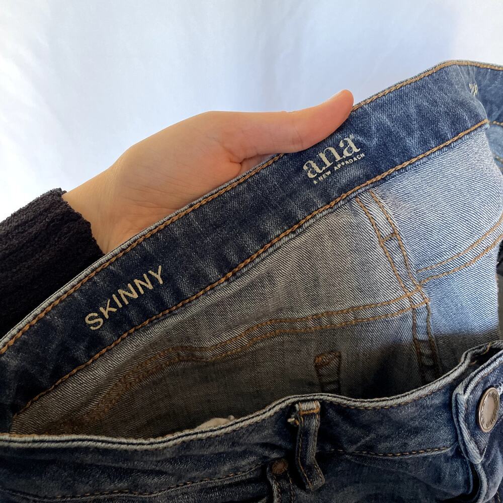 a new approach skinny medium wash blue jeans women's size 8 casual pants - Picture 6 of 8